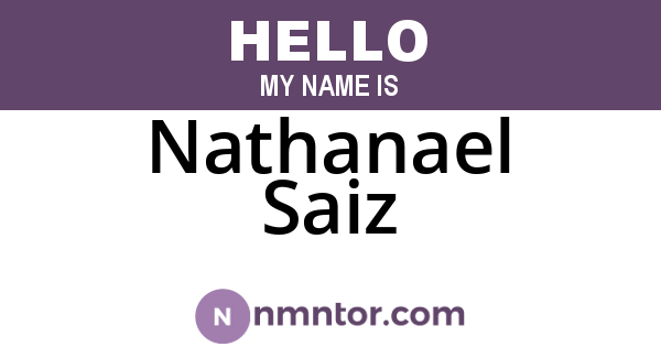 Nathanael Saiz