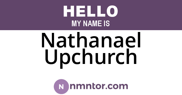 Nathanael Upchurch
