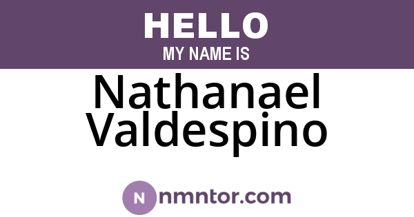 Nathanael Valdespino