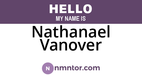 Nathanael Vanover