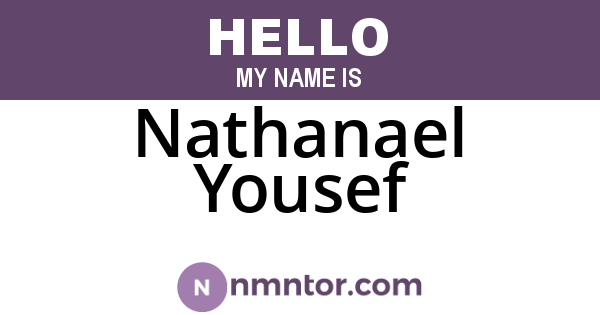 Nathanael Yousef