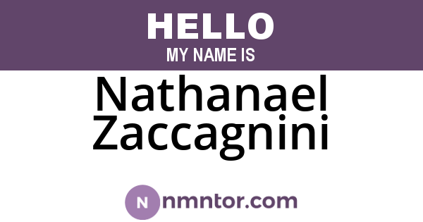 Nathanael Zaccagnini