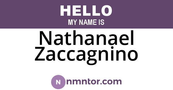 Nathanael Zaccagnino