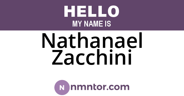 Nathanael Zacchini