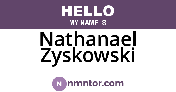 Nathanael Zyskowski