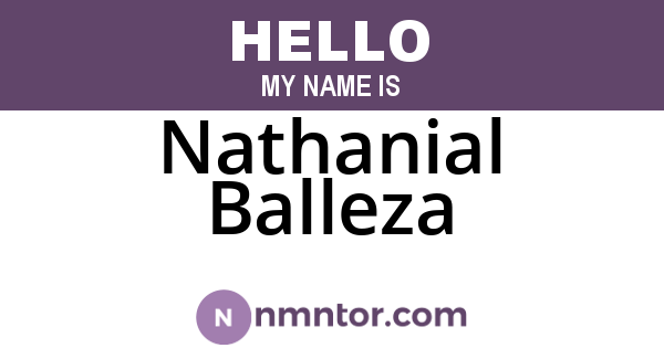 Nathanial Balleza