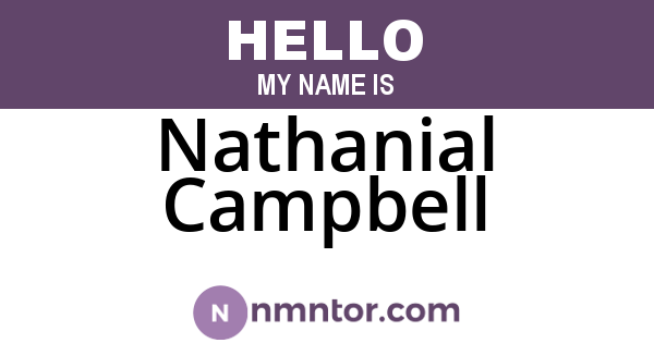 Nathanial Campbell