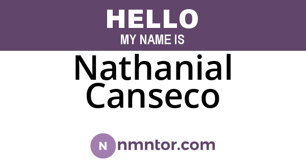 Nathanial Canseco