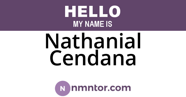 Nathanial Cendana
