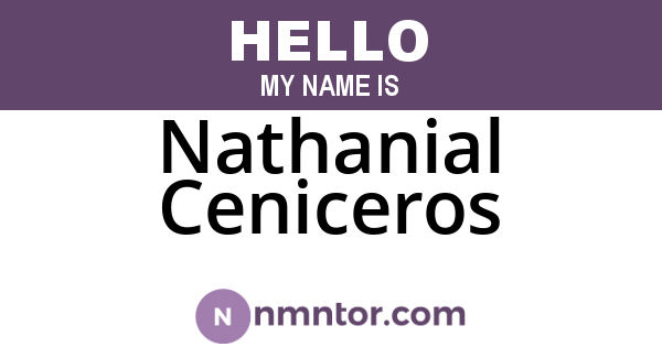 Nathanial Ceniceros