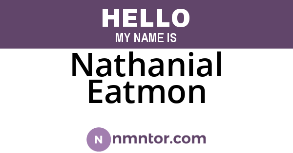 Nathanial Eatmon