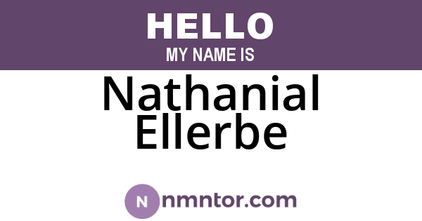 Nathanial Ellerbe