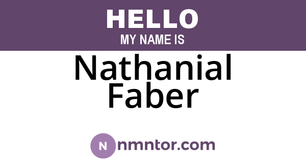Nathanial Faber