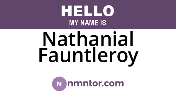 Nathanial Fauntleroy