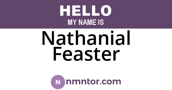 Nathanial Feaster