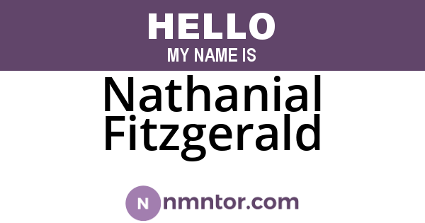 Nathanial Fitzgerald