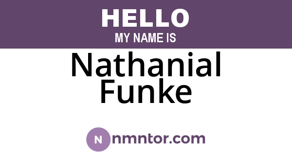 Nathanial Funke