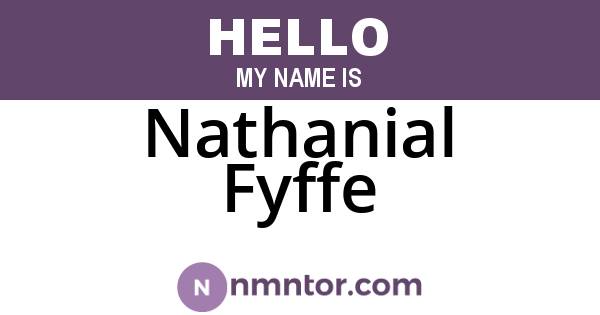 Nathanial Fyffe