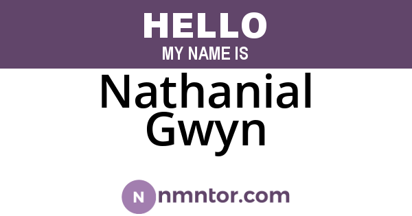 Nathanial Gwyn