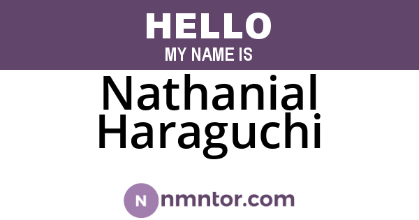 Nathanial Haraguchi