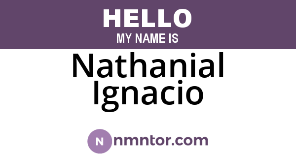 Nathanial Ignacio