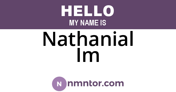 Nathanial Im