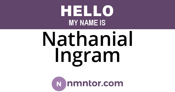 Nathanial Ingram