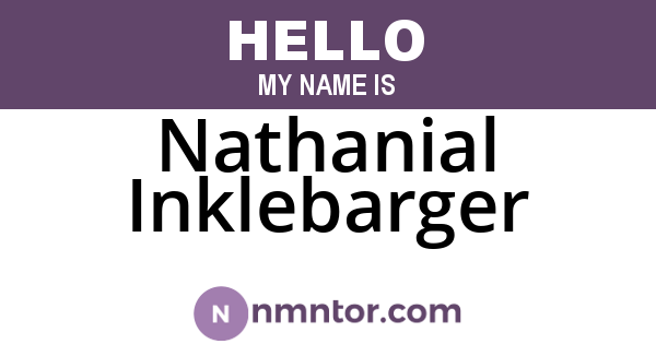 Nathanial Inklebarger
