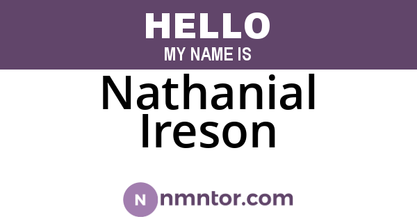 Nathanial Ireson