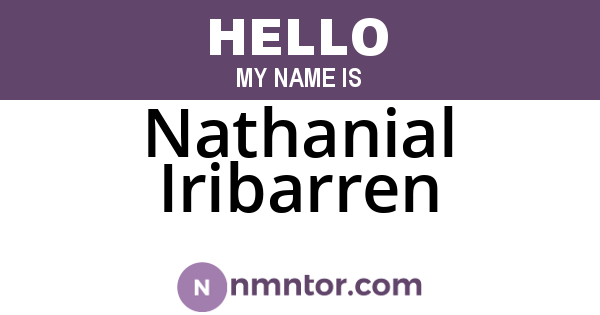 Nathanial Iribarren