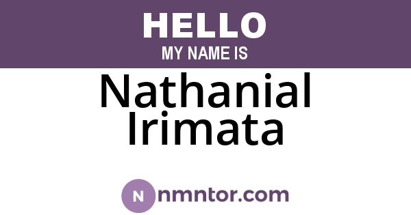 Nathanial Irimata