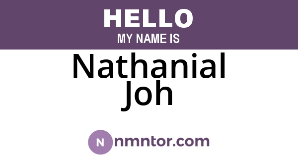 Nathanial Joh