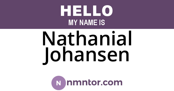 Nathanial Johansen