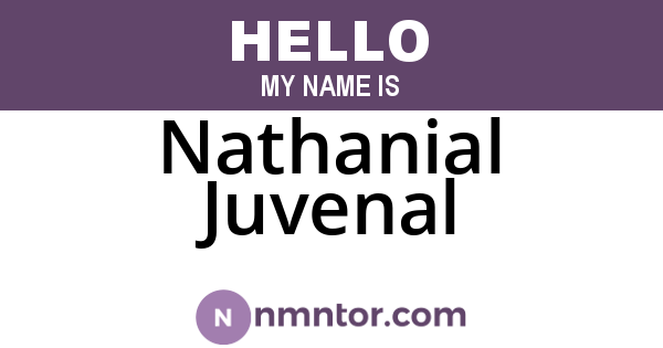 Nathanial Juvenal