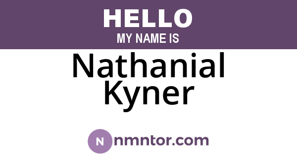 Nathanial Kyner