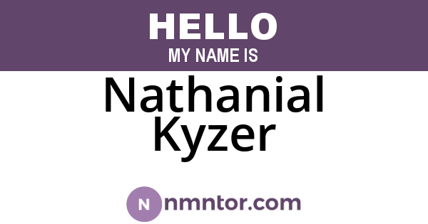 Nathanial Kyzer