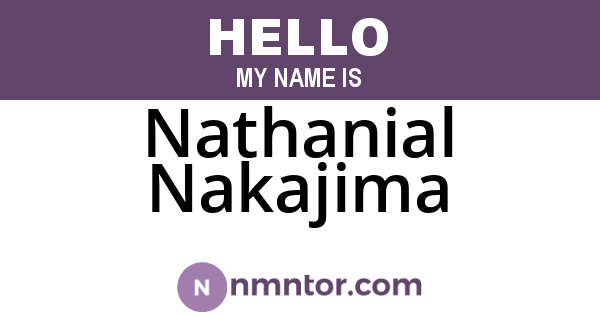 Nathanial Nakajima