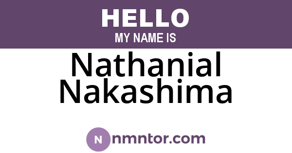 Nathanial Nakashima