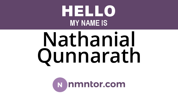 Nathanial Qunnarath