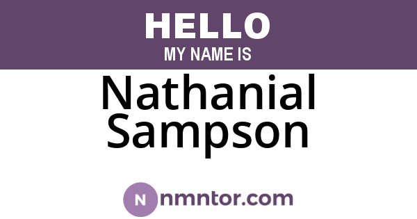 Nathanial Sampson