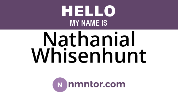 Nathanial Whisenhunt