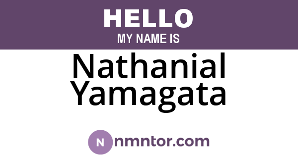 Nathanial Yamagata