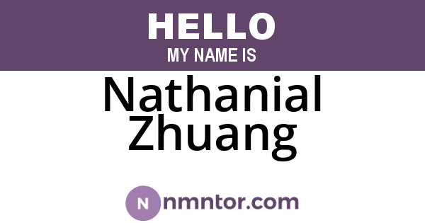 Nathanial Zhuang