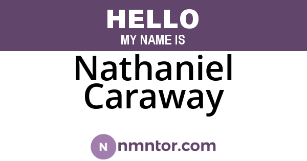 Nathaniel Caraway