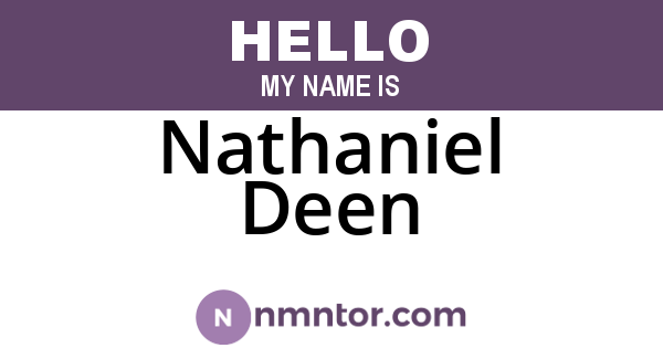 Nathaniel Deen