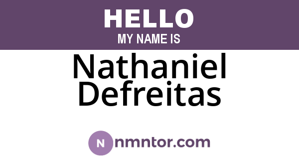 Nathaniel Defreitas