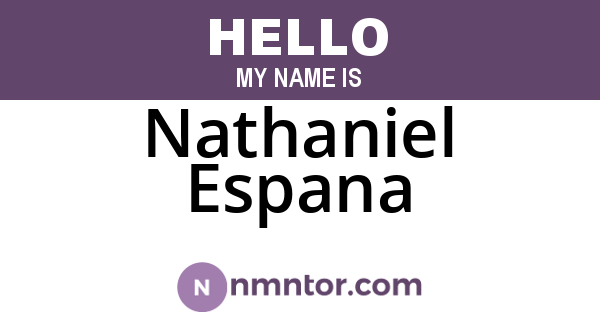Nathaniel Espana