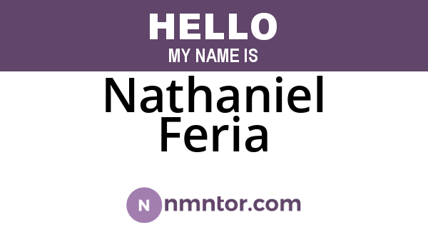 Nathaniel Feria