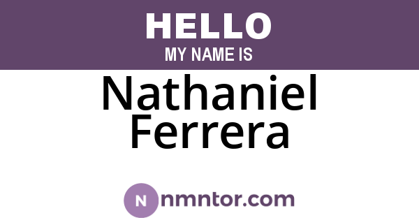 Nathaniel Ferrera