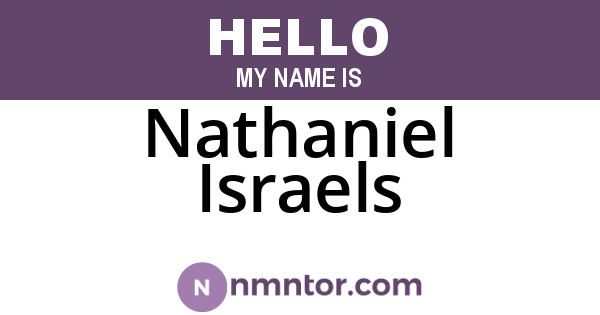 Nathaniel Israels